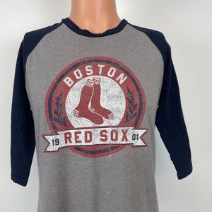 Wright Ditson Boston Red Sox Raglan T Shirt MLB Baseball Size M